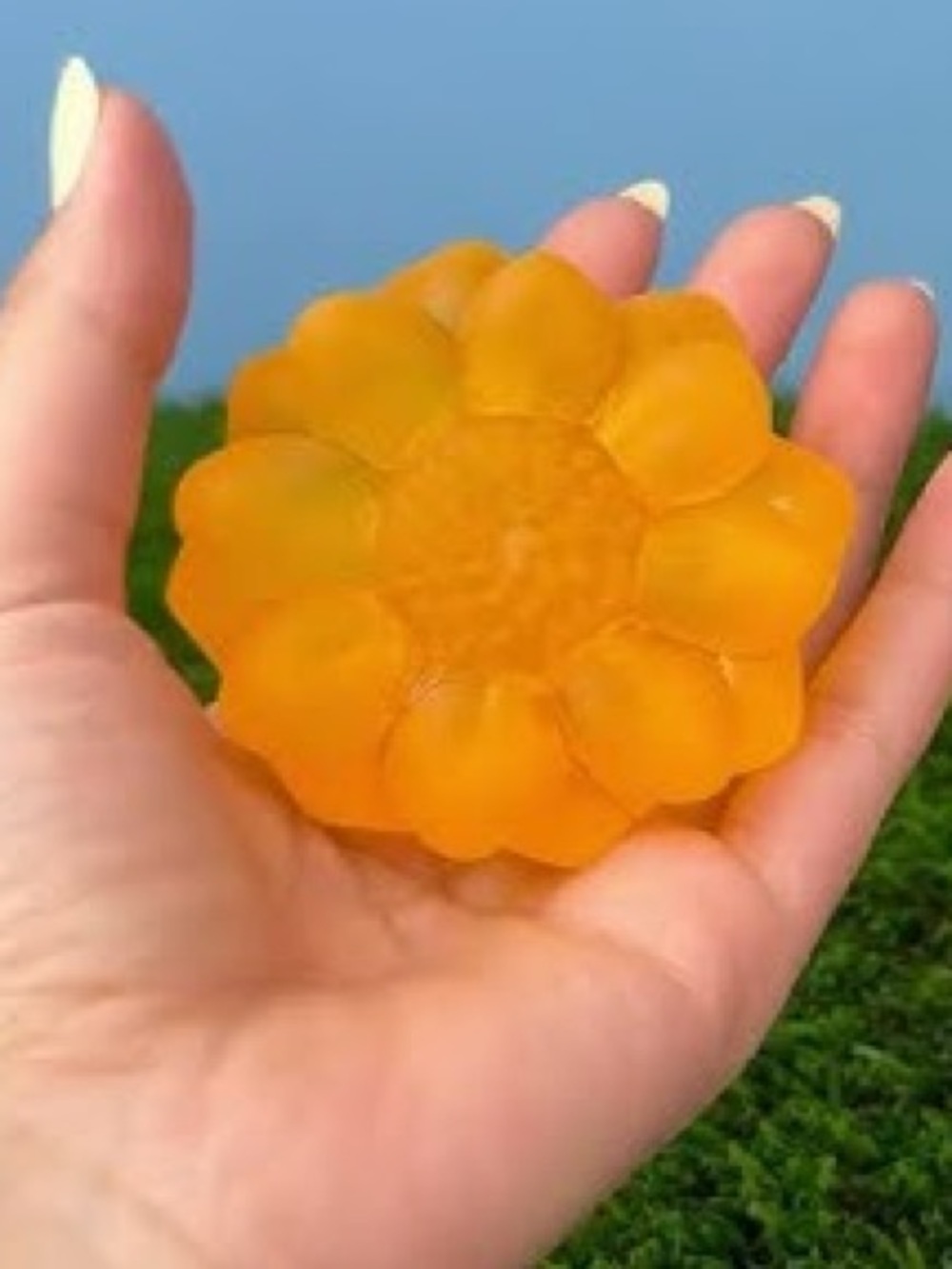 Aurora Sugar Squeezy Sunflower Fidget Toy in Yellow